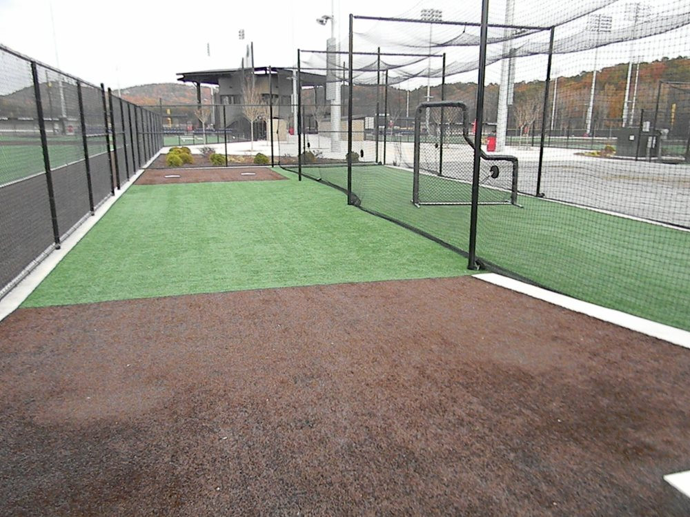 Oakley artificial turf batting cage